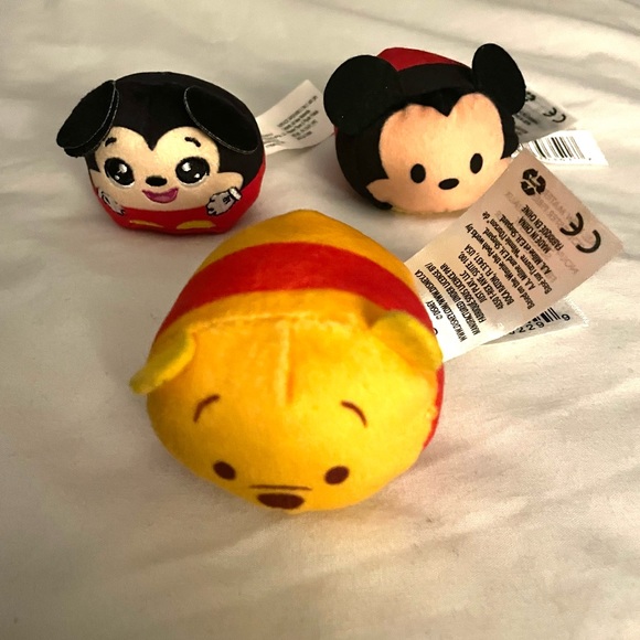 Lot of 3 Disney Tsum Tsum & Lot of 3 Ty Mini Plush - Picture 3 of 6